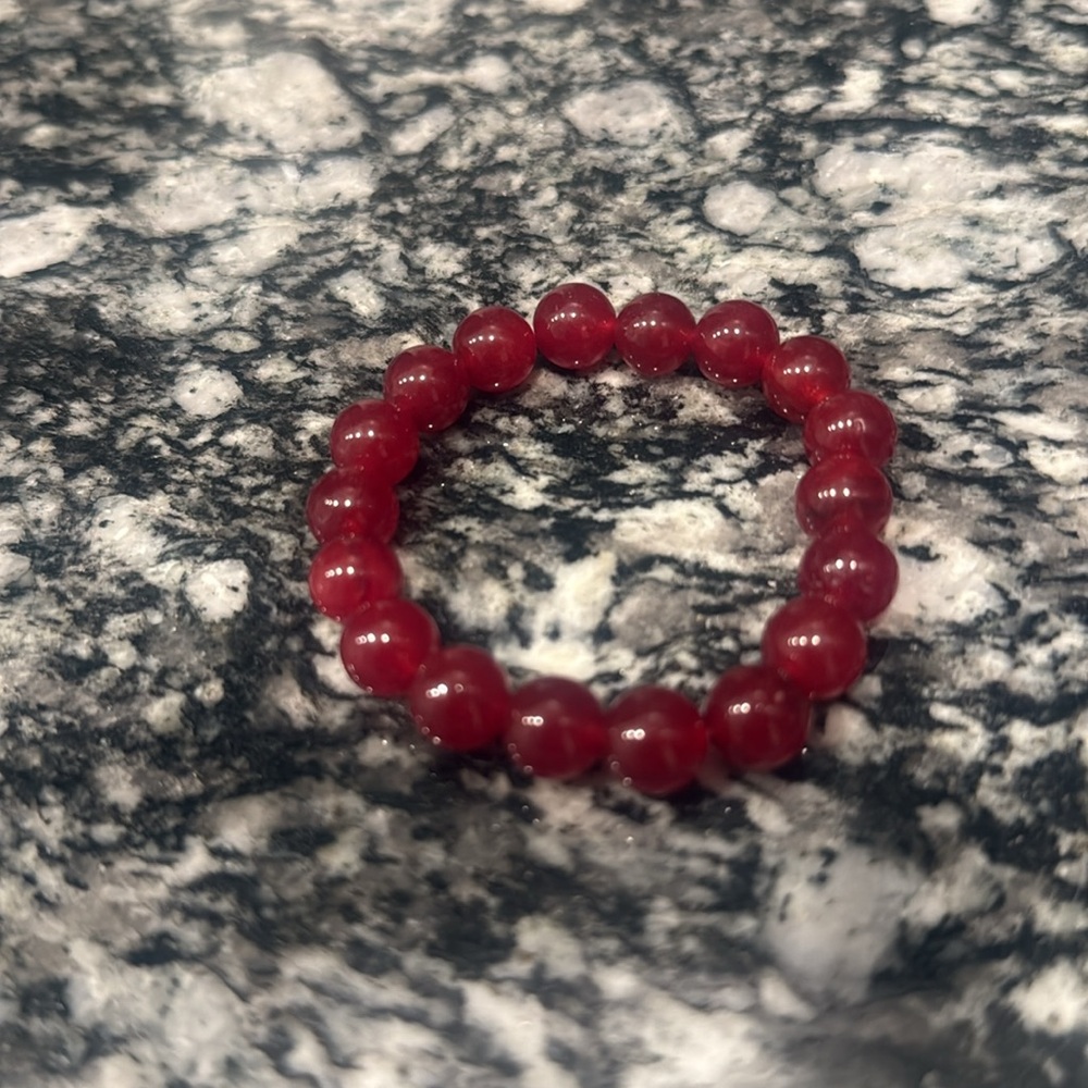 Red Beaded Bracelet